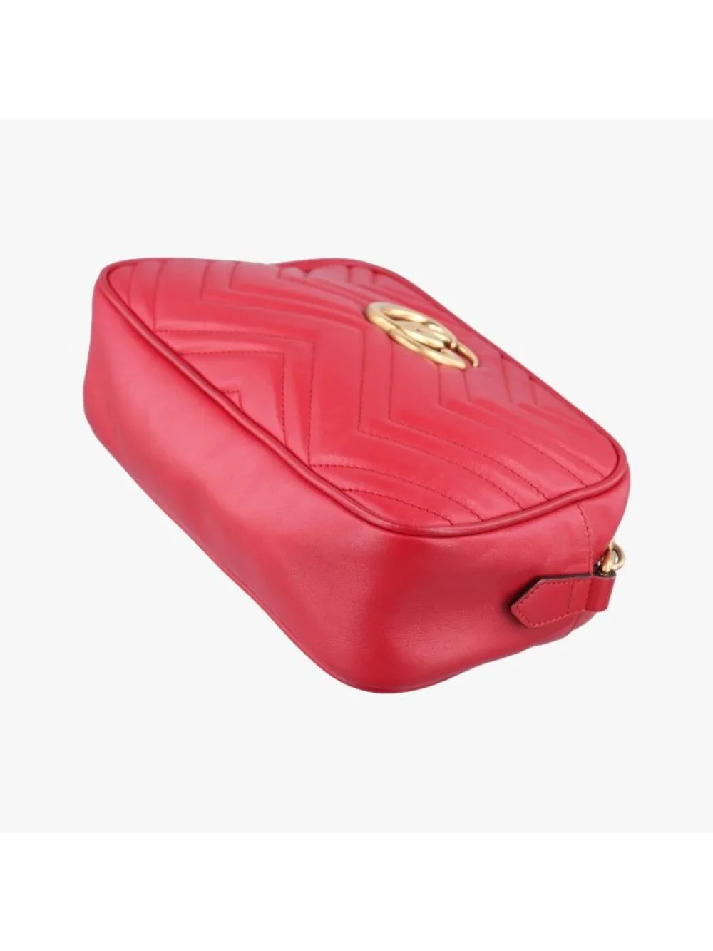 Gucci GG Marmont Red Leather Shoulder Bag
